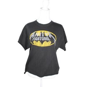 Anitya Famtome Upcycled Batman Distressed T-shirt OOAK Designer Miami New York M